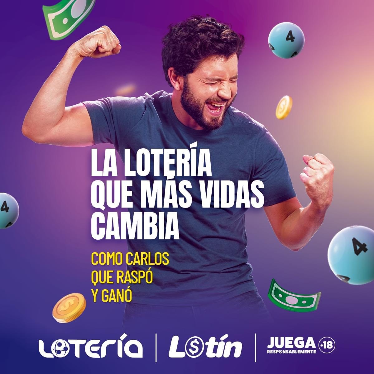 Una raspadita te puede cambiar la vida… ¡como a Carlos! 🤩💸 
¡Raspa Lotín y gana! 😉
Lotería #LaQueMásVidasCambia #JuegaResponsablemente 🥳