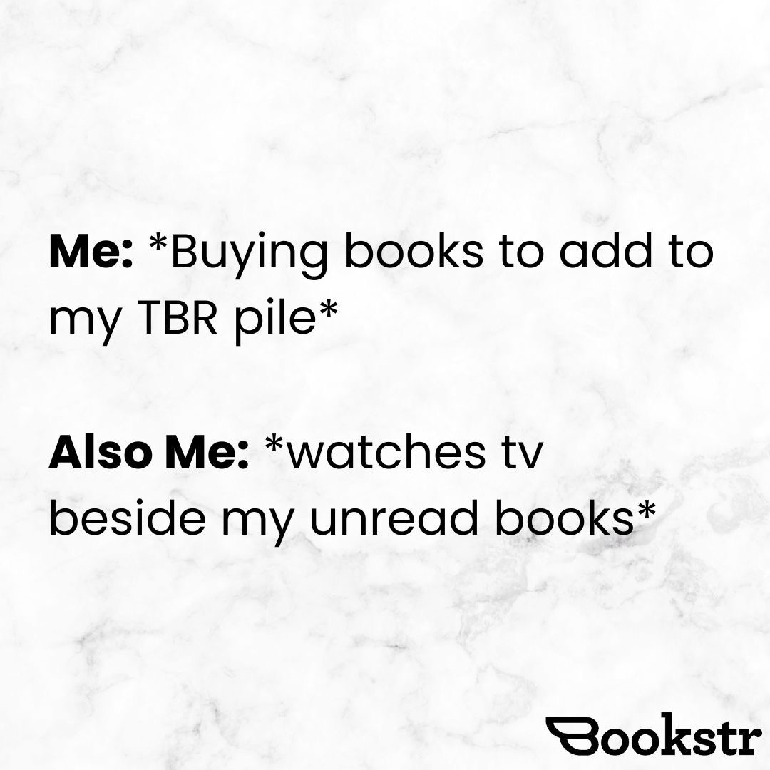 My TBR pile keeps growing but never gets finished 🤣 [🤪 Meme by Kendall Stites] #books #bookworm #reading