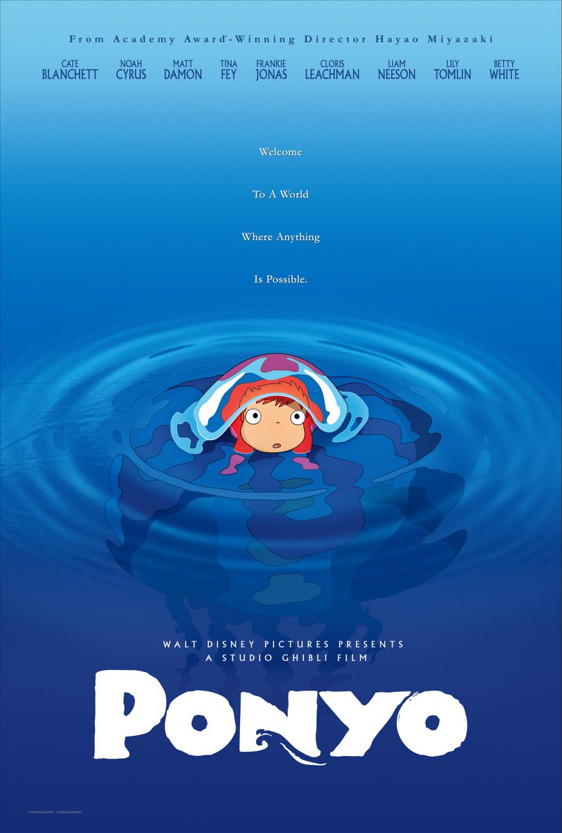 اسبوع المخرج الشهير 
هاياو ميازاكي
احد أفلامه يعتبر لطيف وخفيف للعائلة
فلم Ponyo 

#توصيات_سينمائية 
#faanscinema 
@faanscinema