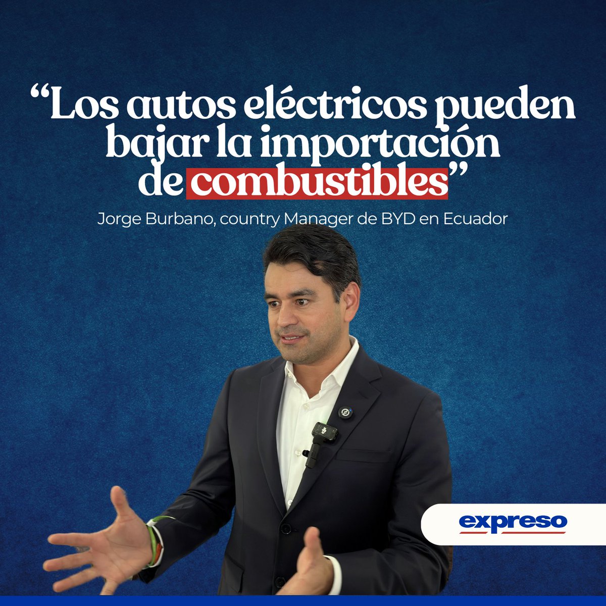 Jorge Burbano, gerente de BYD en Ecuador, explicó que la movilidad eléctrica puede ser una solución para la importación de combustibles, pese a la crisis energética. Los detalles 👉bit.ly/3QRpEaF