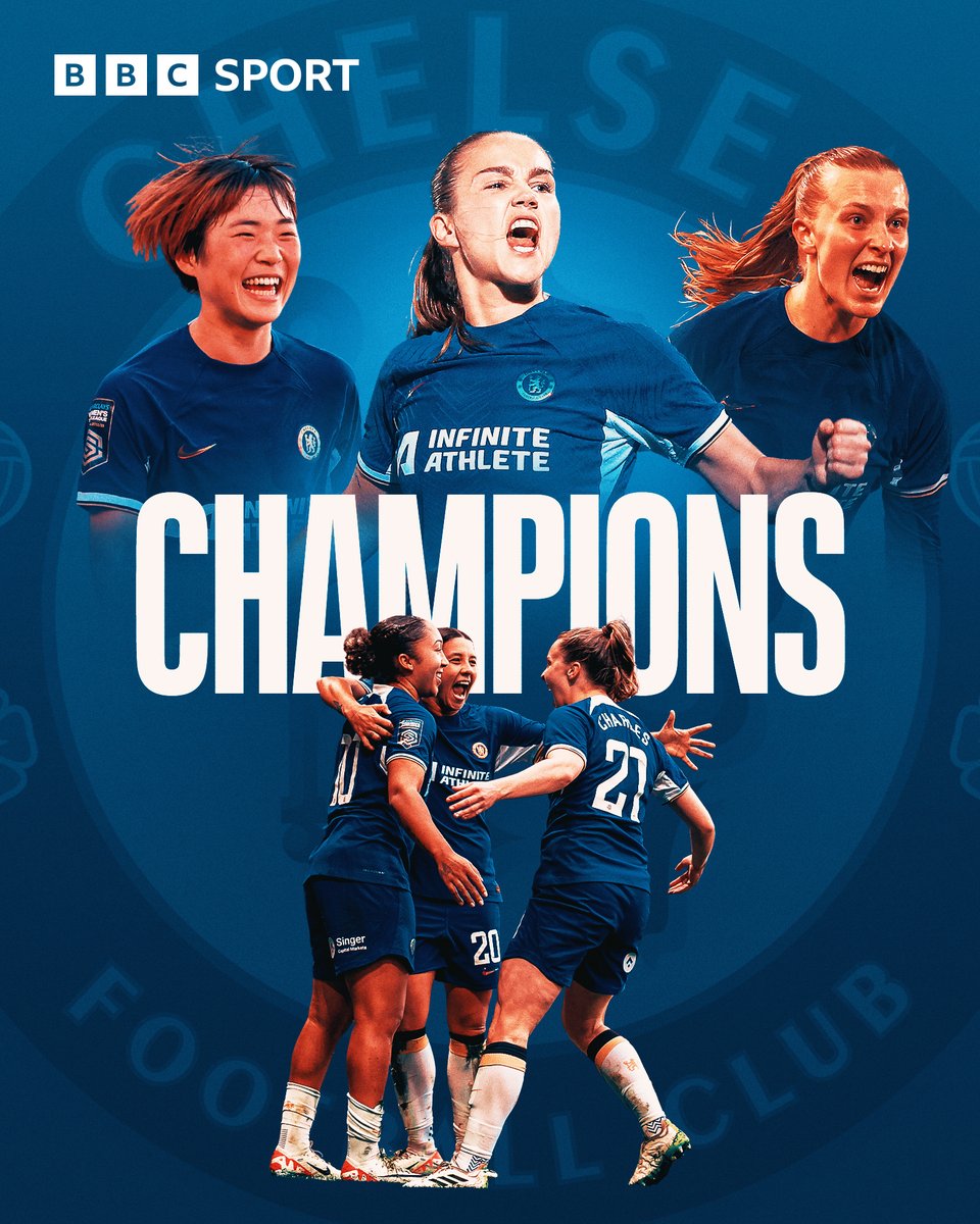 They've done it! 

1 May: Emma Hayes says 'the title is done' after a loss to Liverpool. 

5 May: Man City lose to Arsenal. Chelsea win 8-0. The title is back on!

15 May: Chelsea beat Spurs.
 
18 May: Chelsea finish the job and are CHAMPIONS!

What a title race! 

#WSL