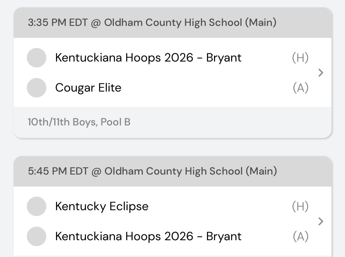 Kentucky Ice (@kentuckyicebbb) on Twitter photo Our 2025 & 2026 shedules for the <a href="/MBT_Tournaments/">Midwest BB Tourneys</a> #OldhamCountyColonelClassic
<a href="/Coach_Breezy5/">Coach Bryant</a> Our 2025 & 2026 shedules for the <a href="/MBT_Tournaments/">Midwest BB Tourneys</a> #OldhamCountyColonelClassic
<a href="/Coach_Breezy5/">Coach Bryant</a>