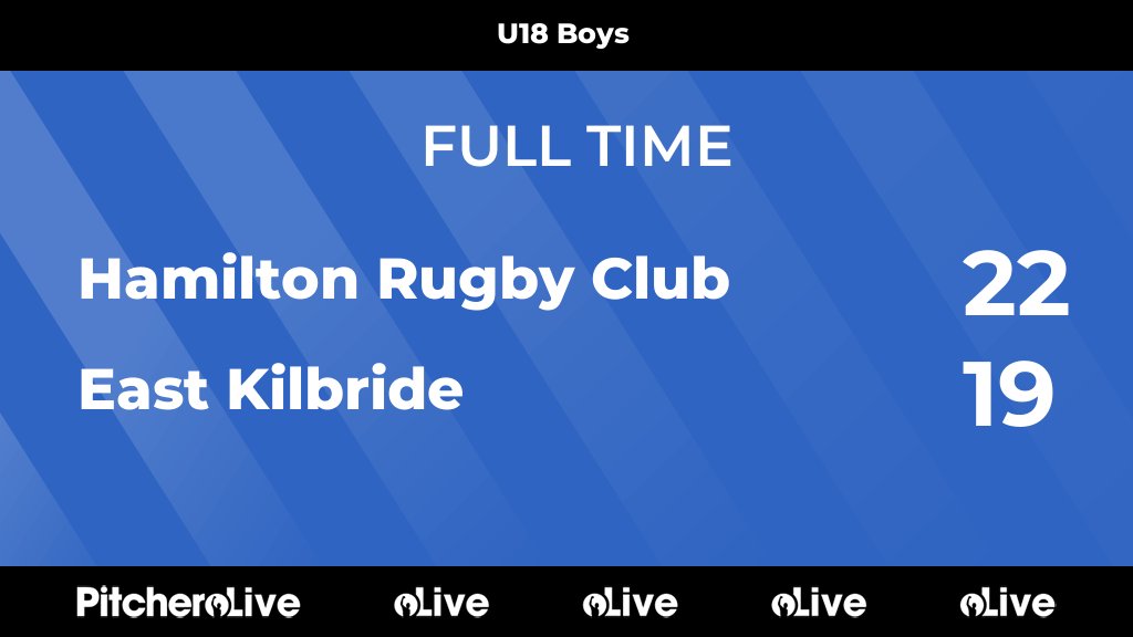 FULL TIME: Hamilton Rugby Club 22 - 19 East Kilbride #HAMEAS #Pitchero hamiltonrugbyclub.co.uk/teams/158943/m…