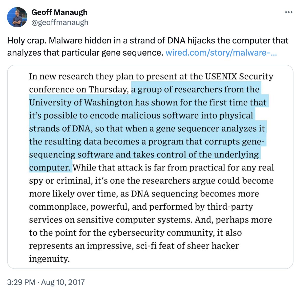 4) 🥇 Award for the best "terrifying tech tale" goes to <a href="/geoffmanaugh/">Geoff Manaugh</a>