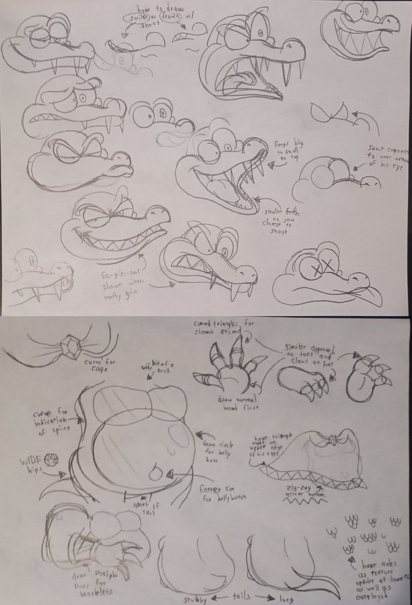 my guide on how to draw K. Rool, cause Lord knows I've struggled with him my first few gos 🐊👑