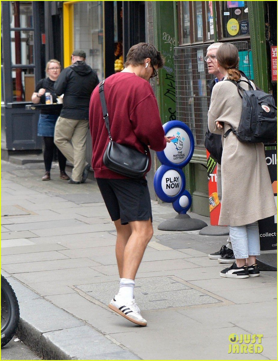 Harry walking in London this morning.