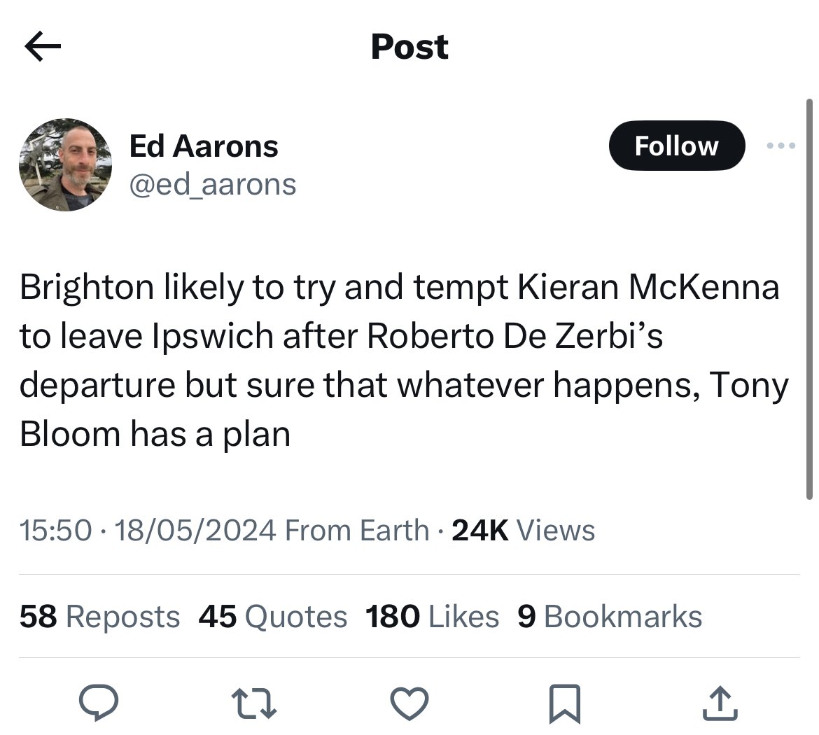 key word is ‘try’, stop cherry picking information👍 #itfc #bhafc