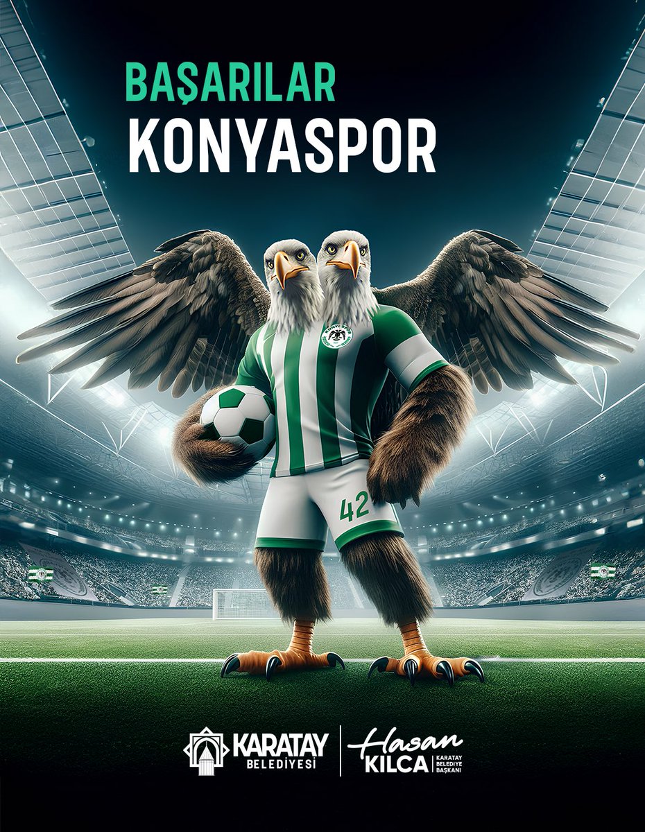 Şanlı Anadolu Kartalı Konyaspor’umuza Kayserispor maçında başarılar diliyoruz.