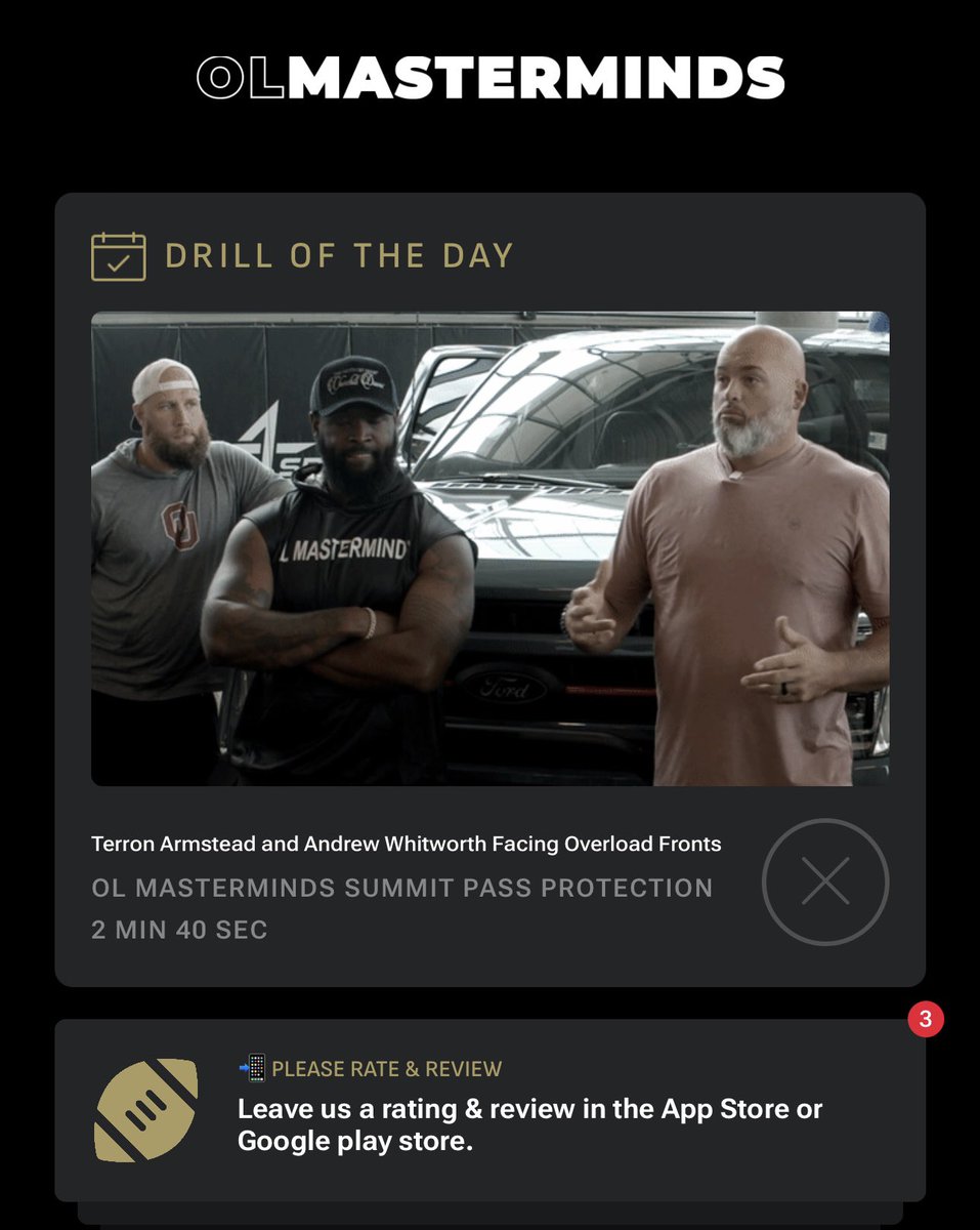 Informative conversation with @T_Armstead72 and @AndrewWhitworth on how to sort Overload fronts!!! EXCLUSIVELY on the @OLMTraining app 📲 linktr.ee/olmastermindst…