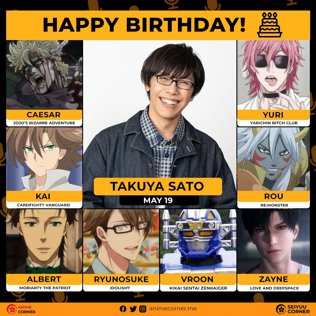 Happy 40th birthday Takuya Sato! 🎂

Join us in wishing him all the best @5tAkUyA5

#TakuyaSato #佐藤拓也