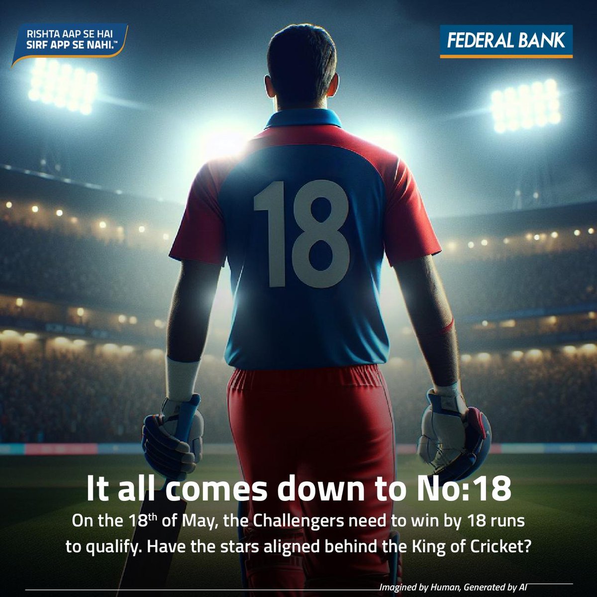 Will RCB win the numbers game today or will it be CSK's match? Either ways, we will surely be on the edge of our seats! If you've got a prediction for the outcome tonight, let us know in the comments below. #IPL2024 #FederalBank