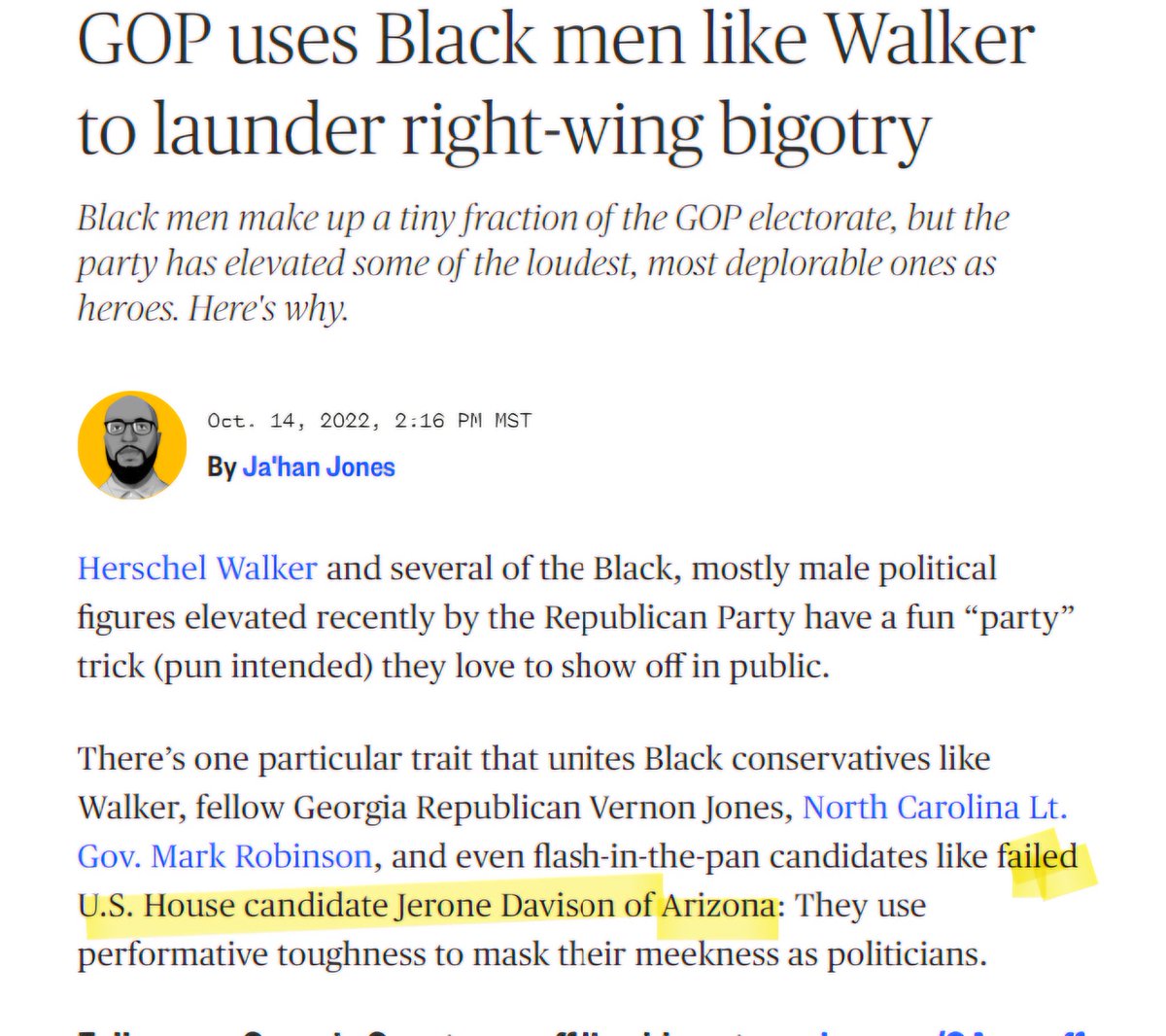 #BlacksforTrump have to learn to take a lump from perverted, pencil neck punk, keyboard gangsters with courage behind a computer but would pee their pants before they say anything like this to our face. #Harrisonbutker #JeroneDavisonforCongress #azcd4 #makelifeaffordableagain