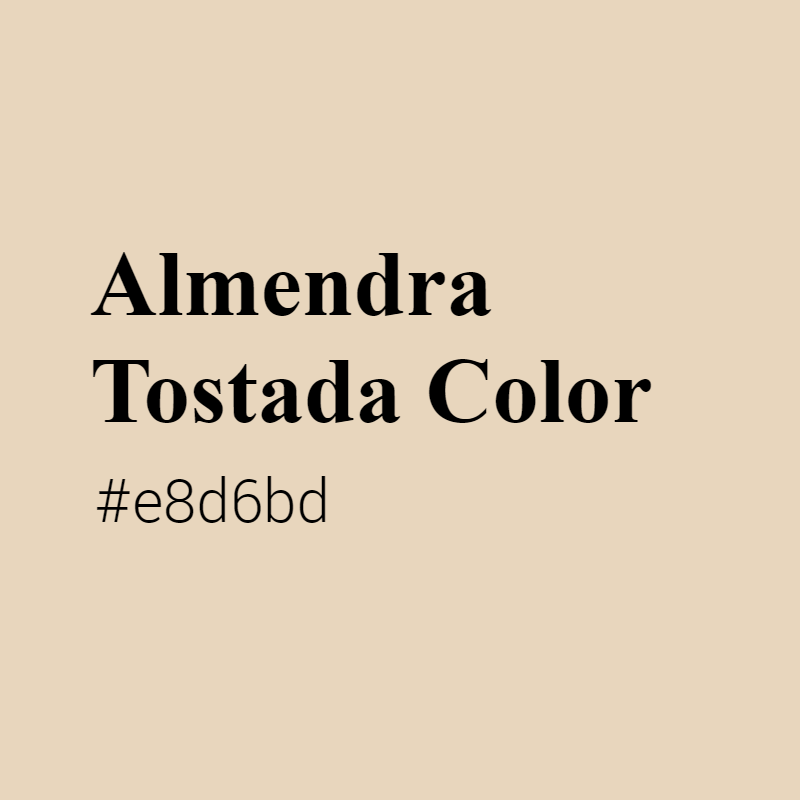 Almendra Tostada color #e8d6bd A Cool Color with Yellow hue! 
 Tag your work with #crispedge 
 crispedge.com/color/e8d6bd/ 
 #CoolColor #CoolYellowColor #Yellow #Yellowcolor #AlmendraTostada #Almendra #Tostada #color #colorful #colorlove #colorname #colorinspiration