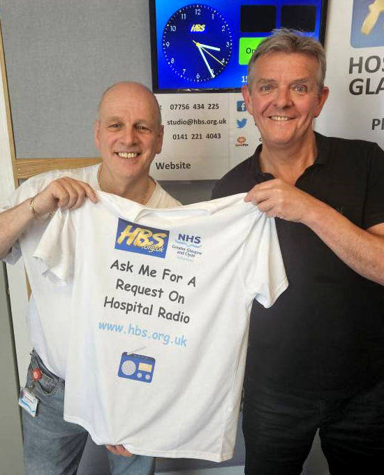 Derek Wilson now handing over the headphones to Chris and Gordon.   A huge thanks to Raymond Watson from Radio Lollipop in Glasgow who told us all about the work they do in the Children's Hospital.
Show your support for HBS by making a donation at:
localgiving.org/appeal/HBS2024/