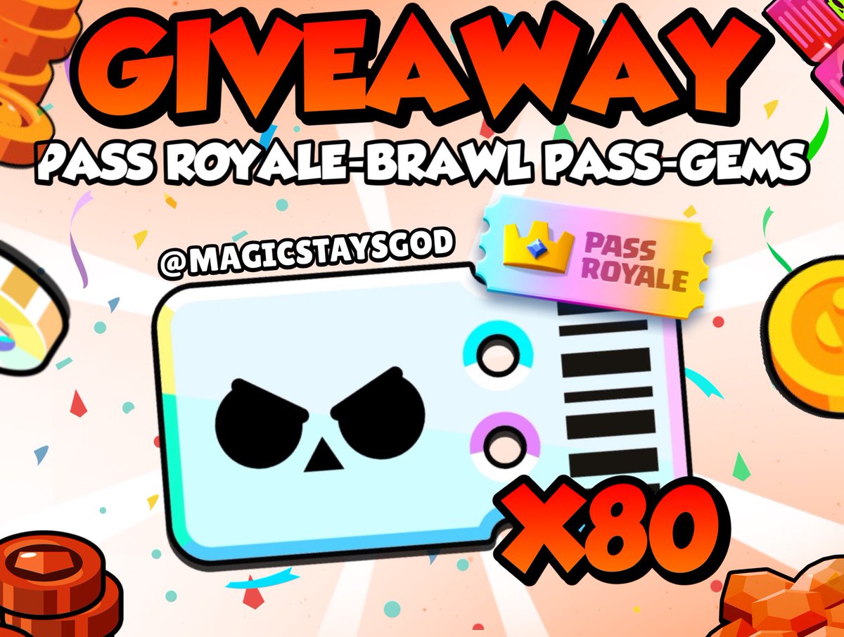 Ludi_CR's tweet image. 💎𝘅𝟴𝟬 𝗕𝗥𝗔𝗪𝗟 𝗣𝗔𝗦𝗦 𝗣𝗟𝗨𝗦
💎𝘅𝟴𝟬 𝟭𝟴𝟳 𝗚𝗘𝗠𝗦 (𝗕𝗦)
💎𝘅𝟴𝟬 𝗗𝗜𝗔𝗠𝗢𝗡𝗗 𝗣𝗔𝗦𝗦
💎𝘅𝟴𝟬 𝟭𝟯𝟮𝟬 𝗚𝗘𝗠𝗦 (𝗖𝗥)
💎𝘅𝟴𝟬 𝟭𝟬$ 𝗣𝗮𝘆𝗣𝗮𝗹

How to enter :
◽️𝗙𝗼𝗹𝗹𝗼𝘄 
@MagicStaysGod
@8Fatal
@Ramboo_sR
@cnicroute49
@MysticEsportsOP
@nintenboss…