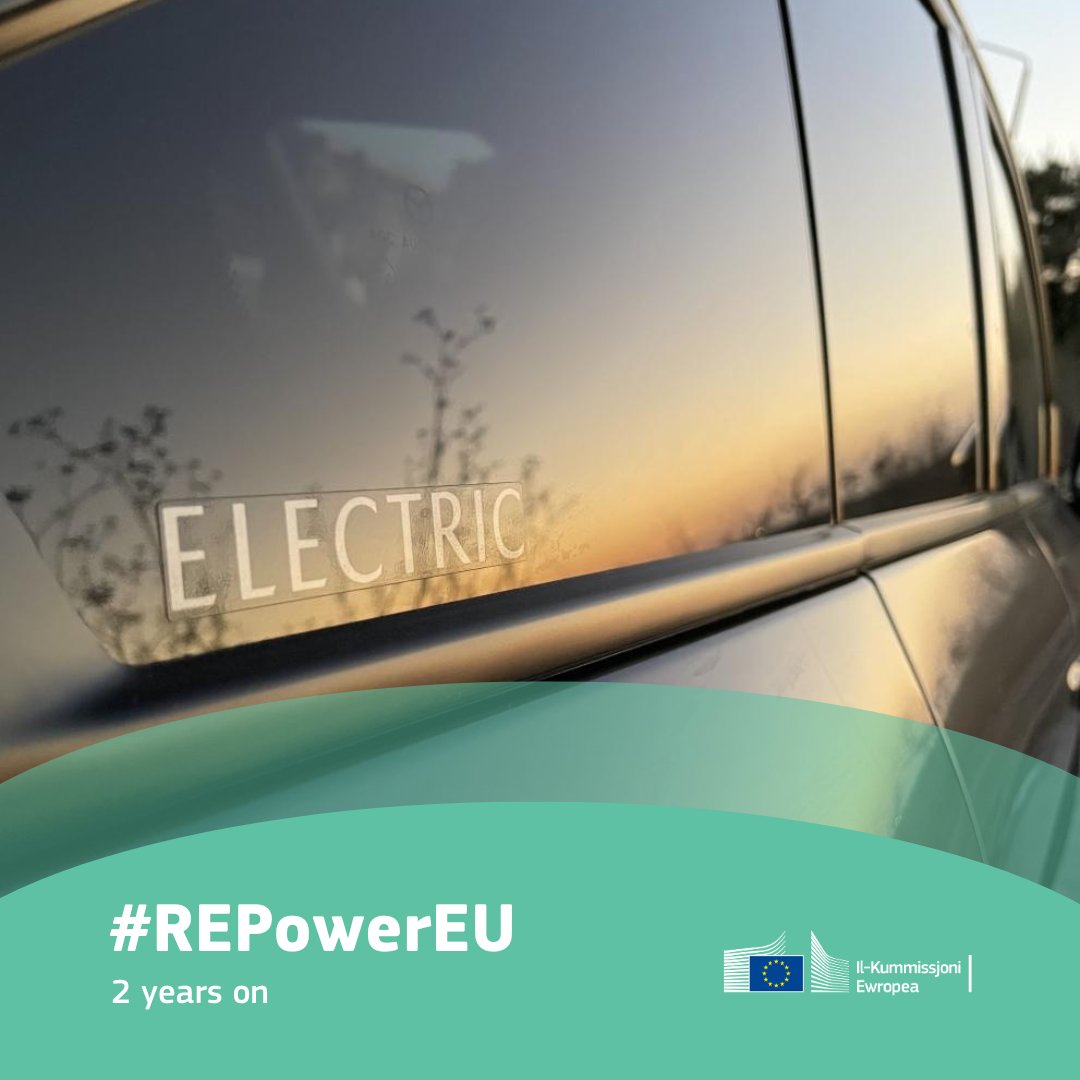 In May 2022, the EC🇪🇺 adopted the #REPowerEU Plan in response to Russia’s invasion of Ukraine. It has helped the EU

🔸#SaveEnergy
🔸diversify its energy supplies
🔸produce more #renewables
🔸smartly combine investments & reforms

Read Malta's report here energy.ec.europa.eu/publications/r…