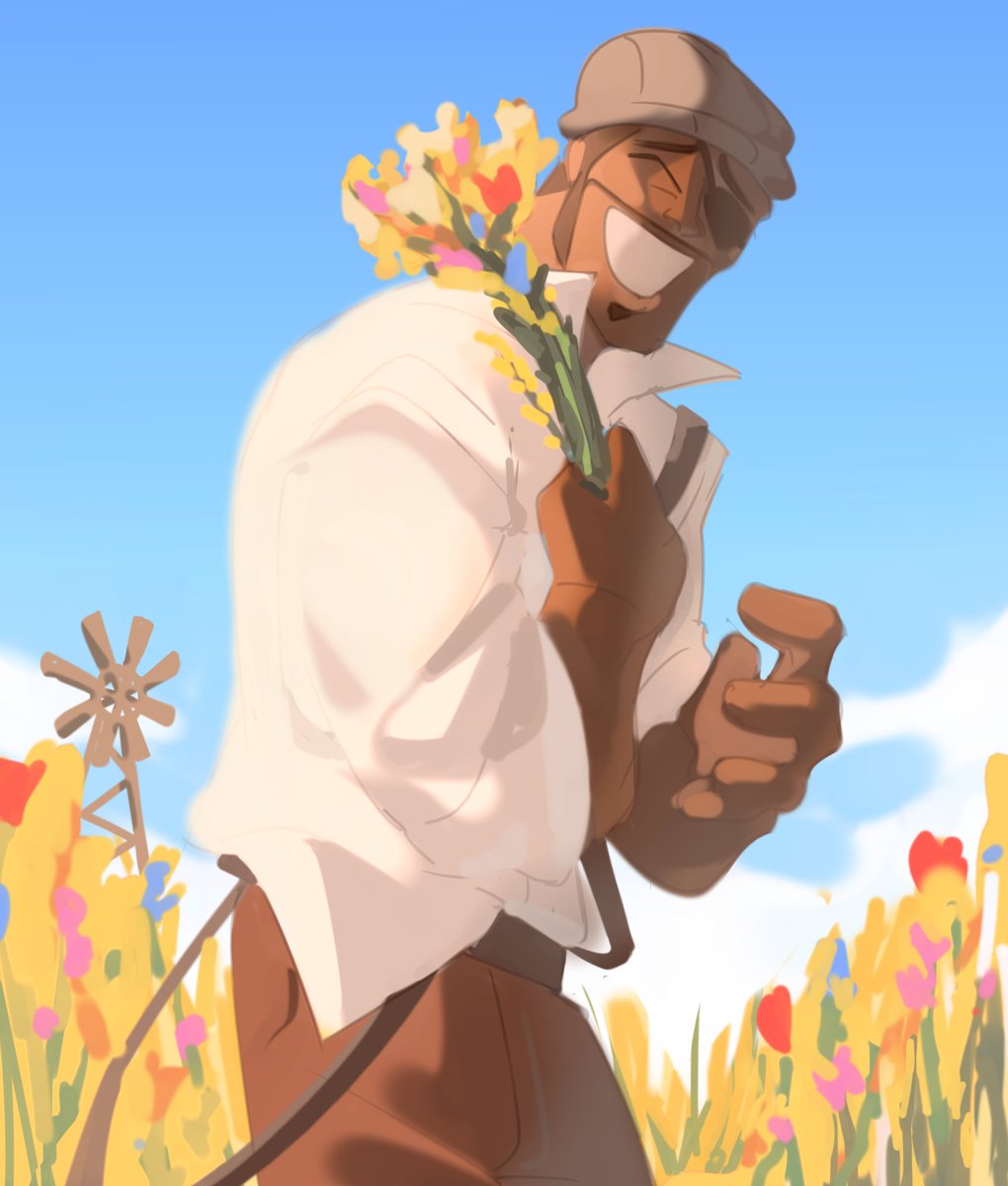 demo frolicking in a field request from tumblr !! #tf2