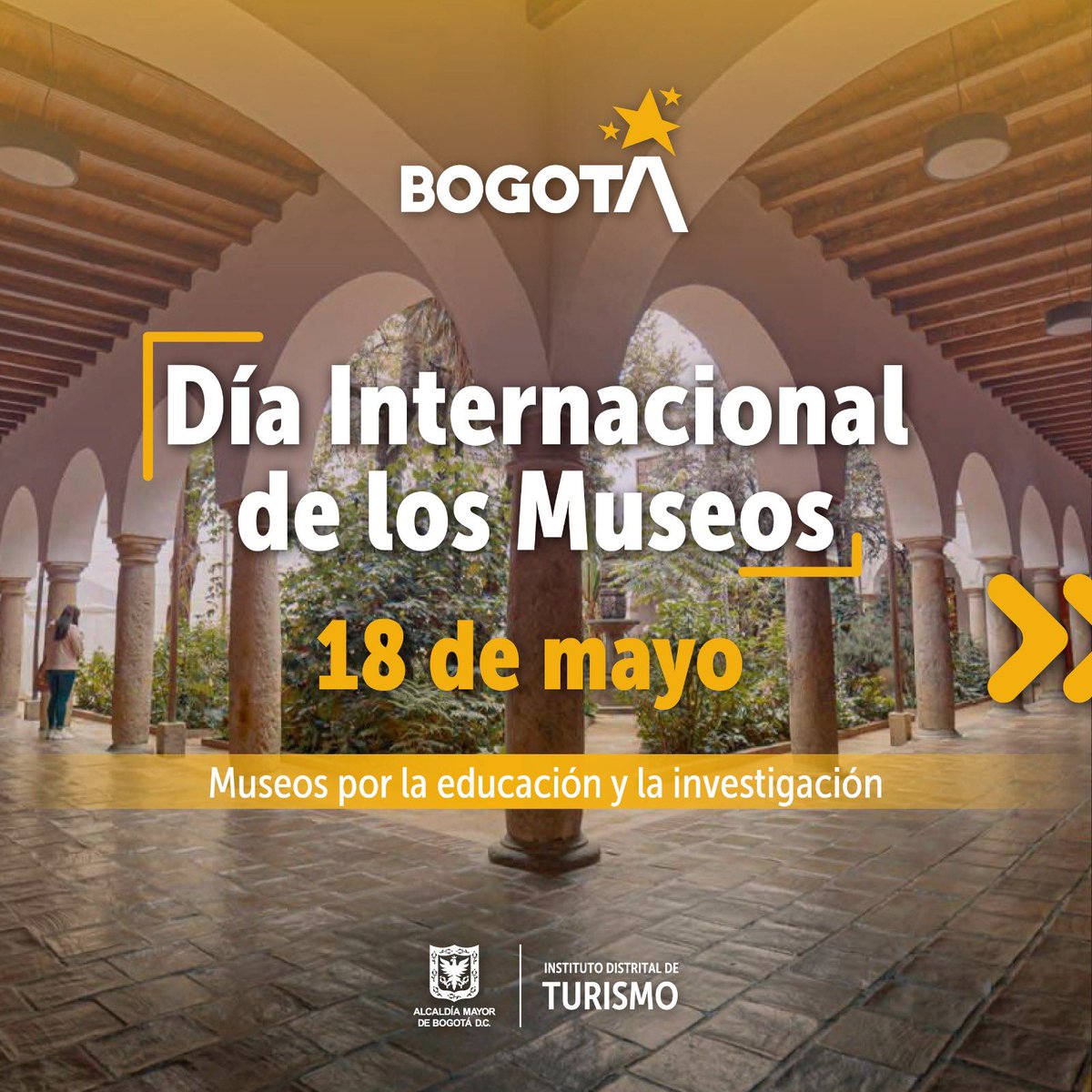 ¿Ya tienes plan para este fin de semana? Celebremos este 18 de mayo el Día Internacional de los Museos #DIM2024, una oportunidad imperdible para visitar estos espacios dedicados al arte en @Bogota 🖼️
