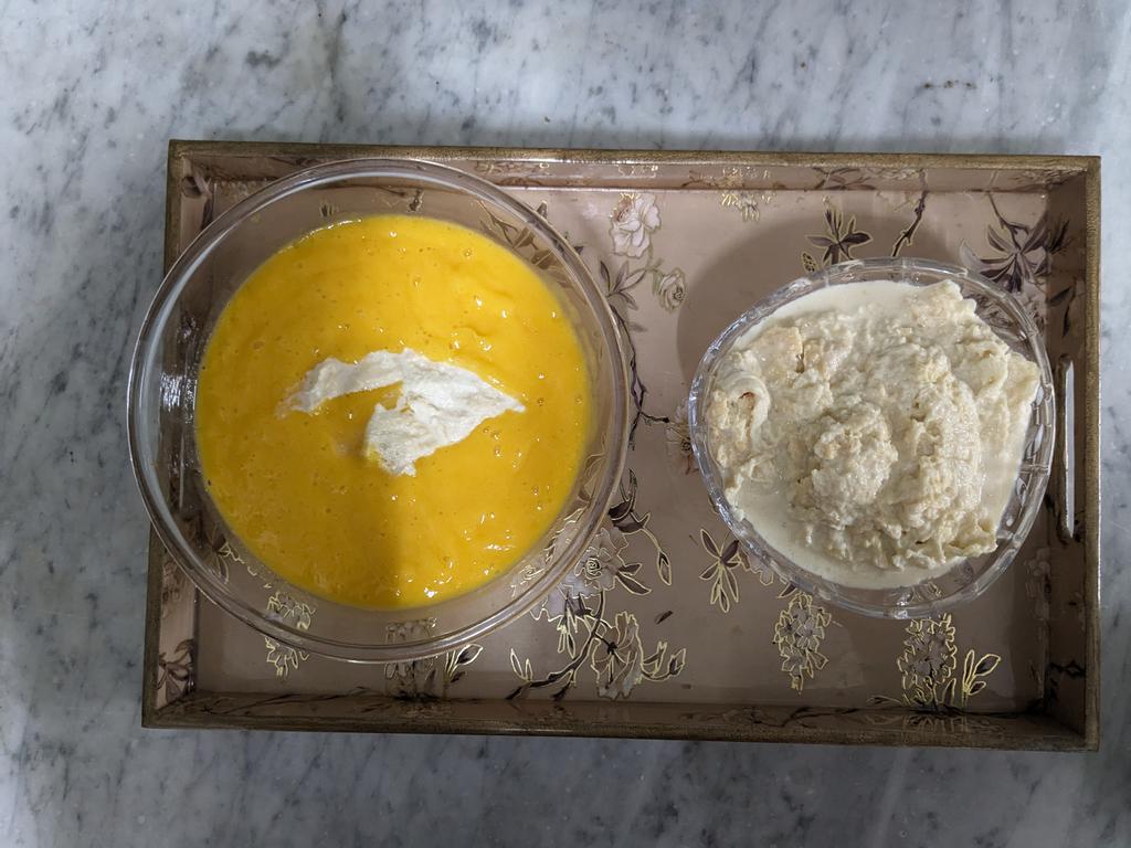 Summers means aam ras with malai