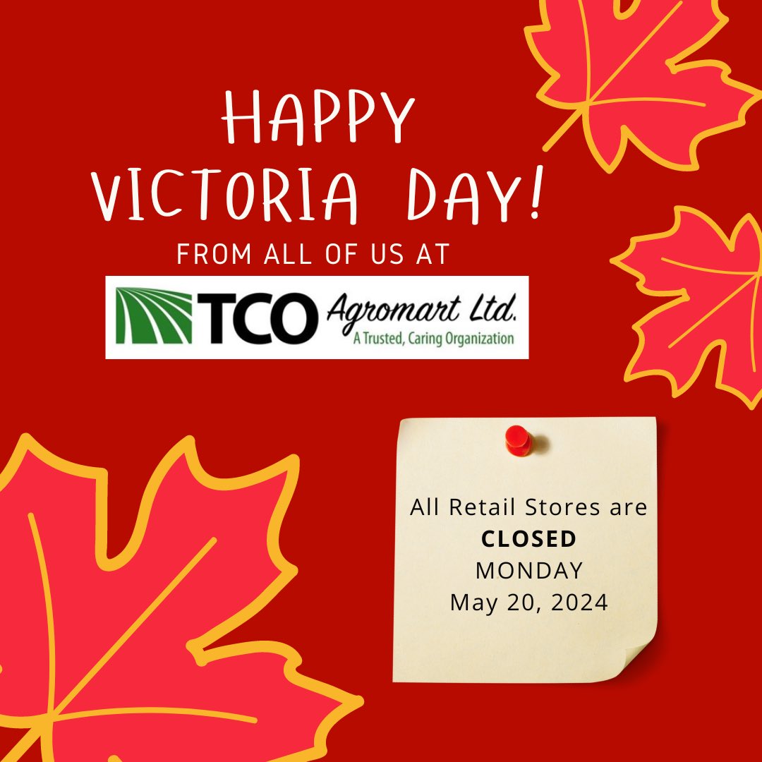 Happy Victoria Day from all of us at TCO 🍁