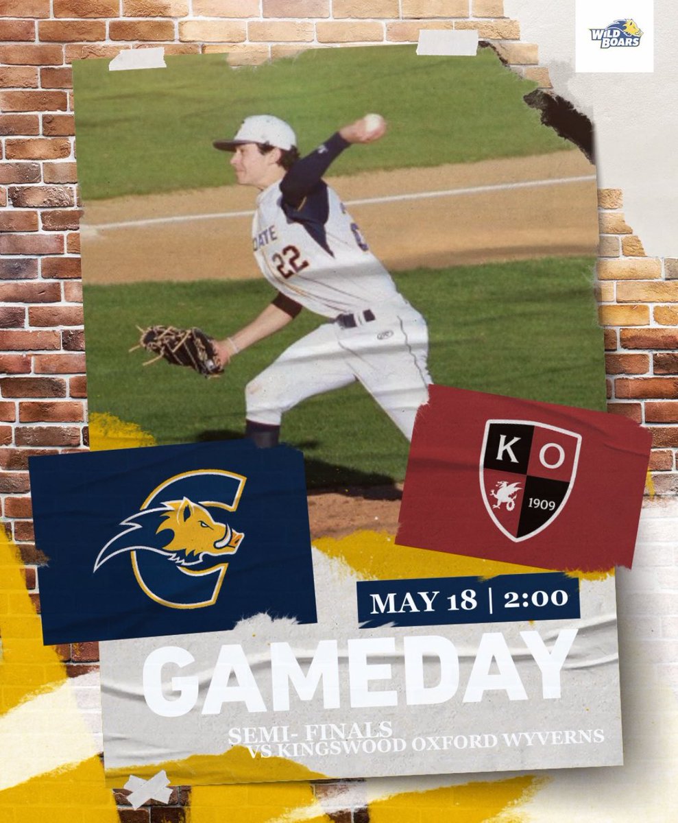Choate_Baseball's tweet image. It’s GAMEDAY. The Wild Boars 🐗 host Kingswood-Oxford in the Founders League Semi-Finals at 2pm.
#D.E.B.T @choateathletics
