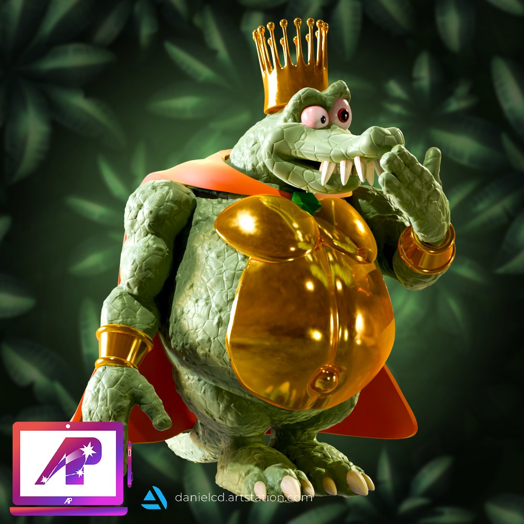 🤴 DKC King K Rool ➡️ 3D model: cults3d.com/:2003666 💡 Designed by AlphaPictoris fear before the mighty king of the kremlings, your bananas are not safe. @cults3d #3dPrinting #kingkrool #dkc #DK #nintendo #smashbros #rareltd #rareware #retrogame #3dminiature #supermario