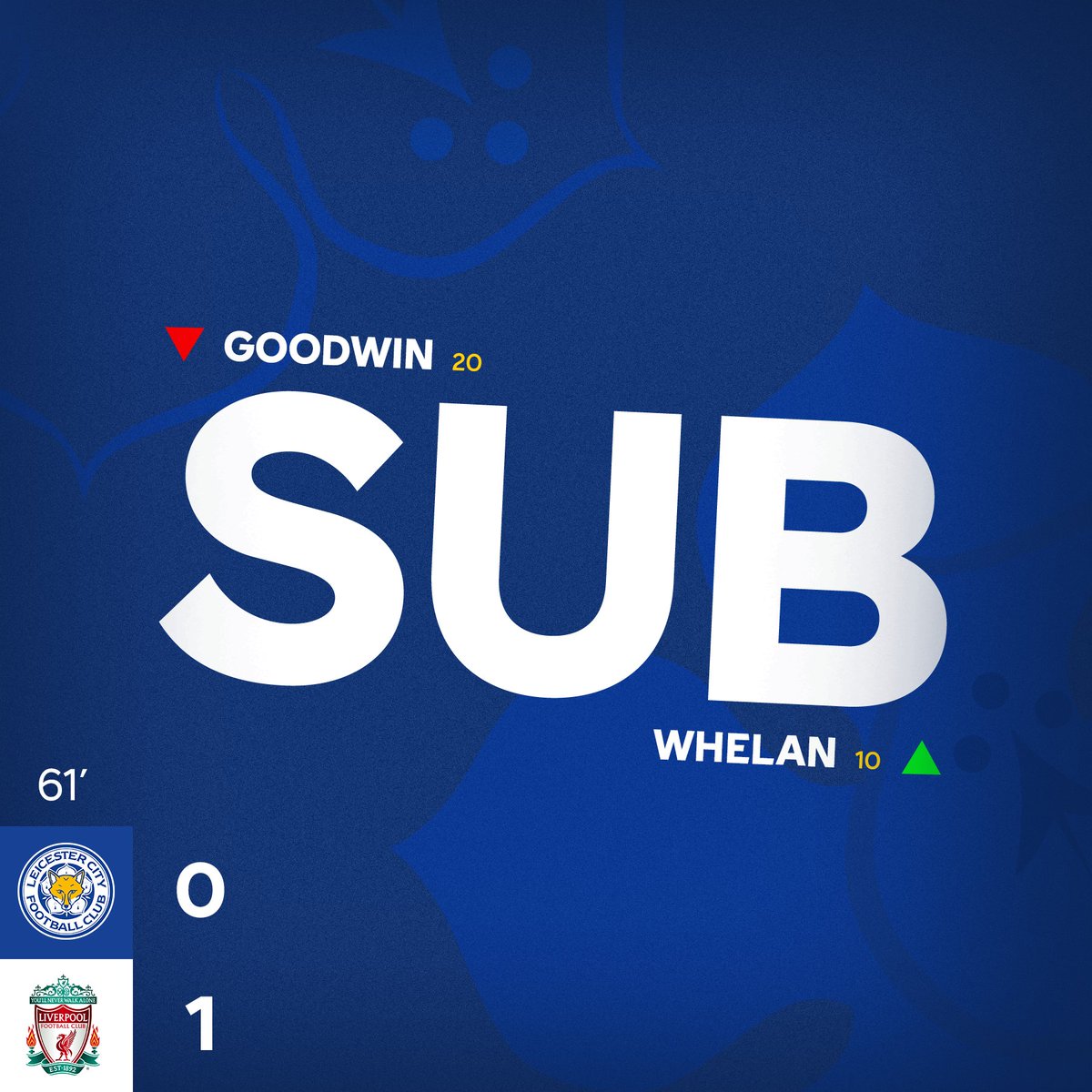 A first change of the day as Aileen Whelan comes on for a standing ovation 👏 #LEILIV