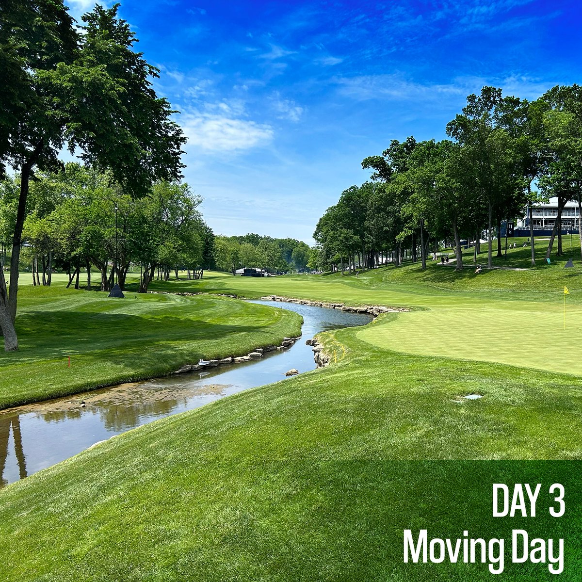 SoxErosion's tweet photo. Day THREE! 'Moving Day.' John Ballard, Certified Golf Course Superintendent, and his team are showcasing the exceptional beauty of the golf course. @valhallagolf @ValhallaGrounds @jballard1 #ValhallaGolfClub #PGAChampionship https://t.co/EiWGO9qW0i