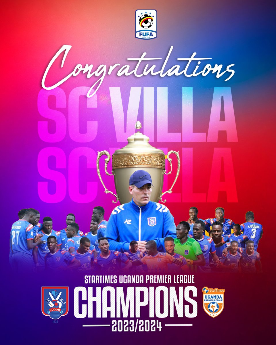 League title number 17.
Congratulations Record Champions <a href="/SCVillaJogoo/">SC Villa</a>.
#StarTimesUPL