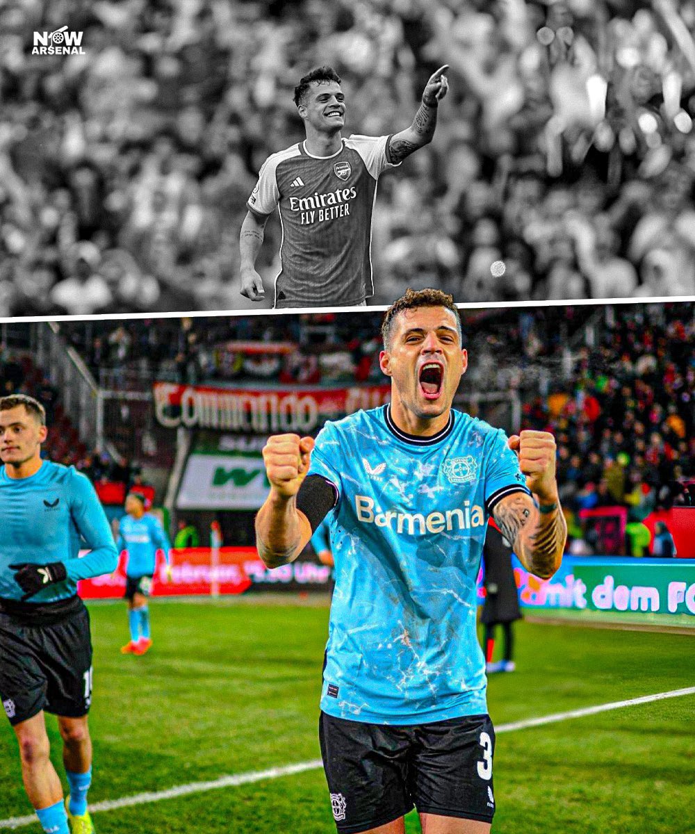 In Granit Xhaka’s first season since leaving Arsenal, he’s gone a full campaign unbeaten with Bayer Leverkusen. History maker. Invincible. Our Granit. So proud of you, Granit. ❤️