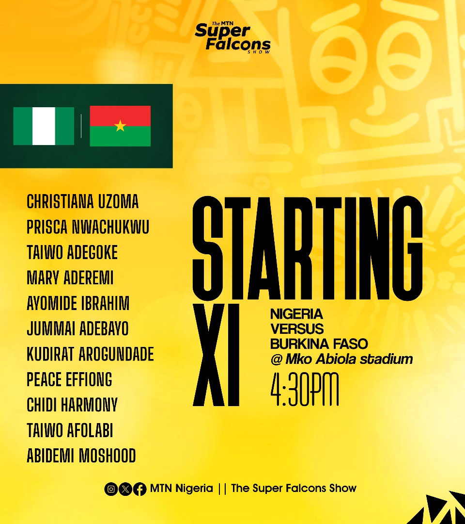 FIFA U-17 Women World Cup Qualifier. Nigeria 🇳🇬 XI Vs Burkina Faso 🇧🇫 #TheMTNSuperFalconsShow #ThisIsNaija #WhereFotballLives #SoarFlamingos