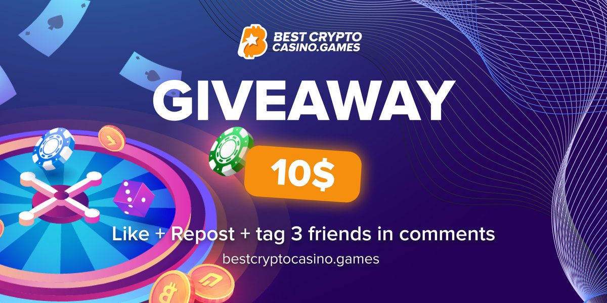 🎁 10$ USDT FLASH GIVEAWAY 🎁

Bestcryptocasino.games will tell you about all the advantages of crypto gambling!

➡️Follow + RT
➡️Tag 3 friends in comments
➡️Turn 🔔

24h - 1 winner 🥇

#giveaway #cryptocasino #bestcryptocasino