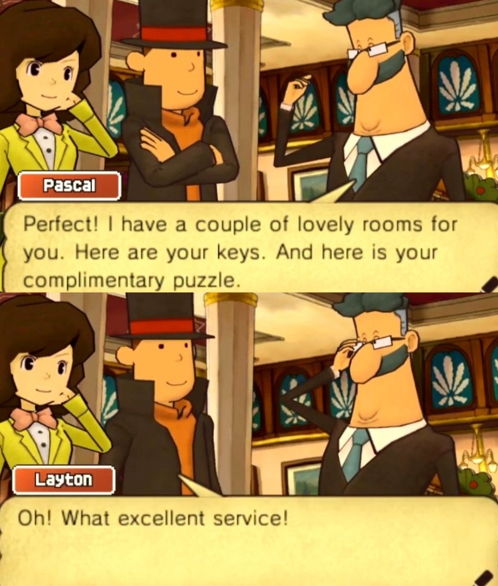 Layton is glad!