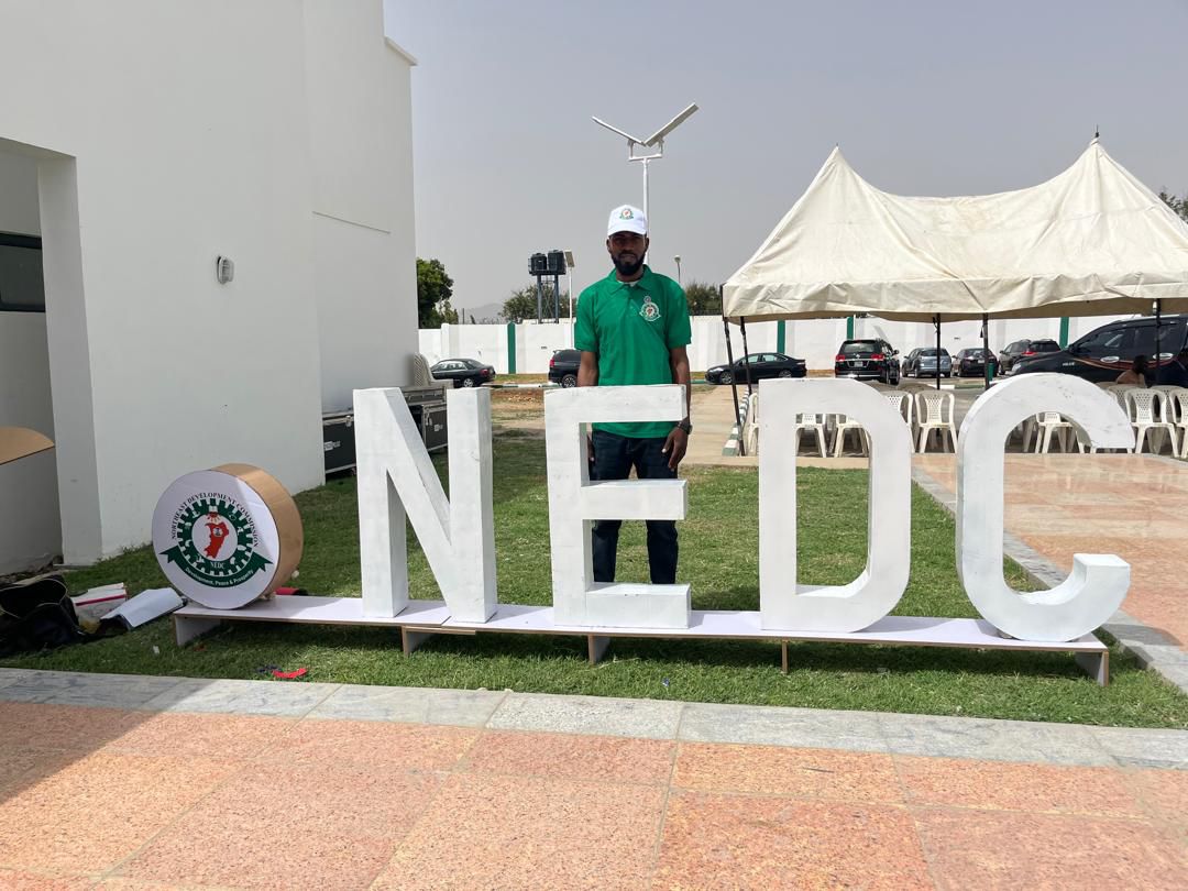 Dr Mohammed Alkali, Managing Director NEDC giving his speech at the Trade Fair. 

#NEDCinBauchi 
#NEDCProject