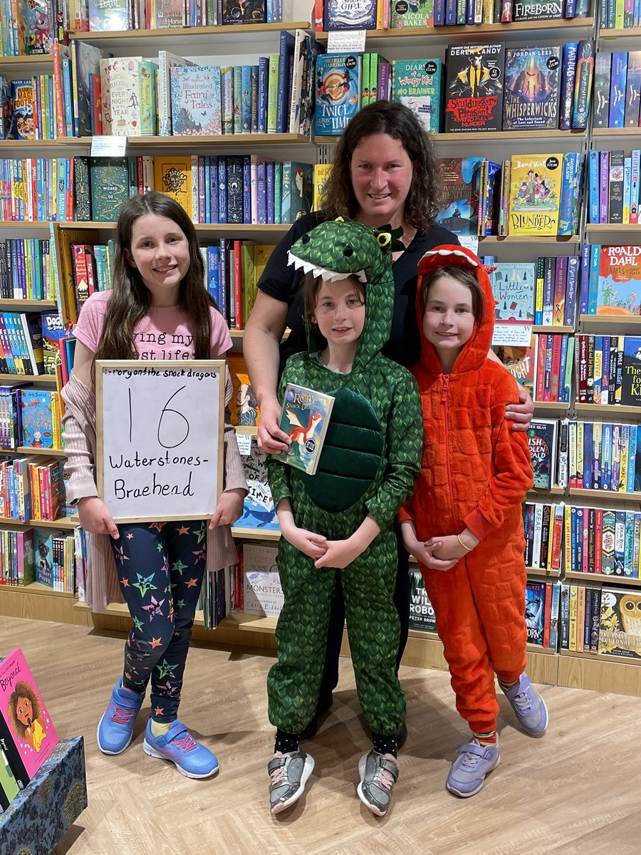 Yesterday, we were delighted to visited by Louisa MacDougall who popped in to sign copies of her debut, Rory and the Snack Dragons. Pop in and grab yours before they’re gone!