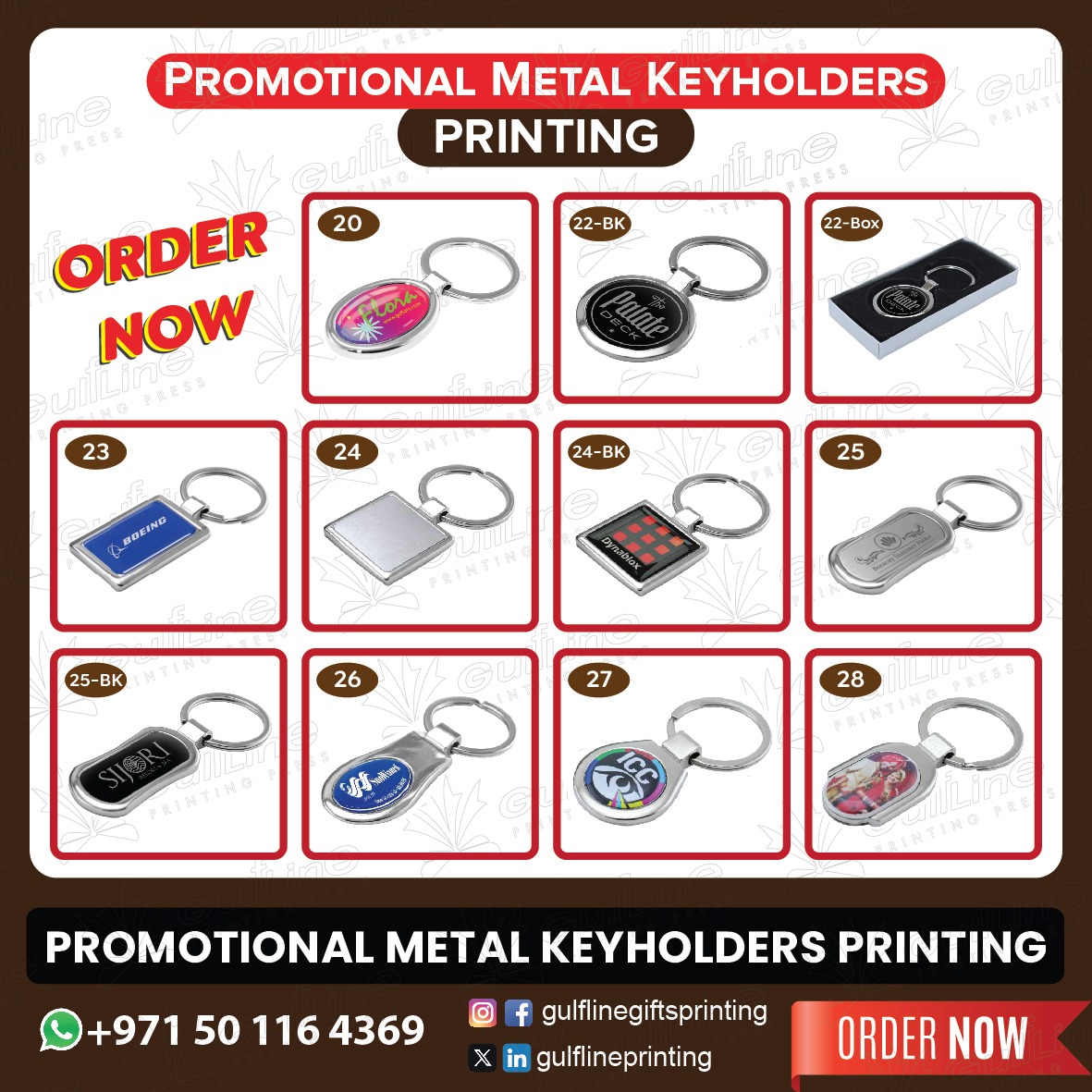 gulflinprinting's tweet image. Metal Keyholder Printing | Keychain Gifts | Gulf Line Printing
#keyholders #customkeyholders #personalizedkeychains #keychainprinting #bulkkeychains #keyfobs #promotionalkeychains #businessgifts #corporategifts #keyholderprinting