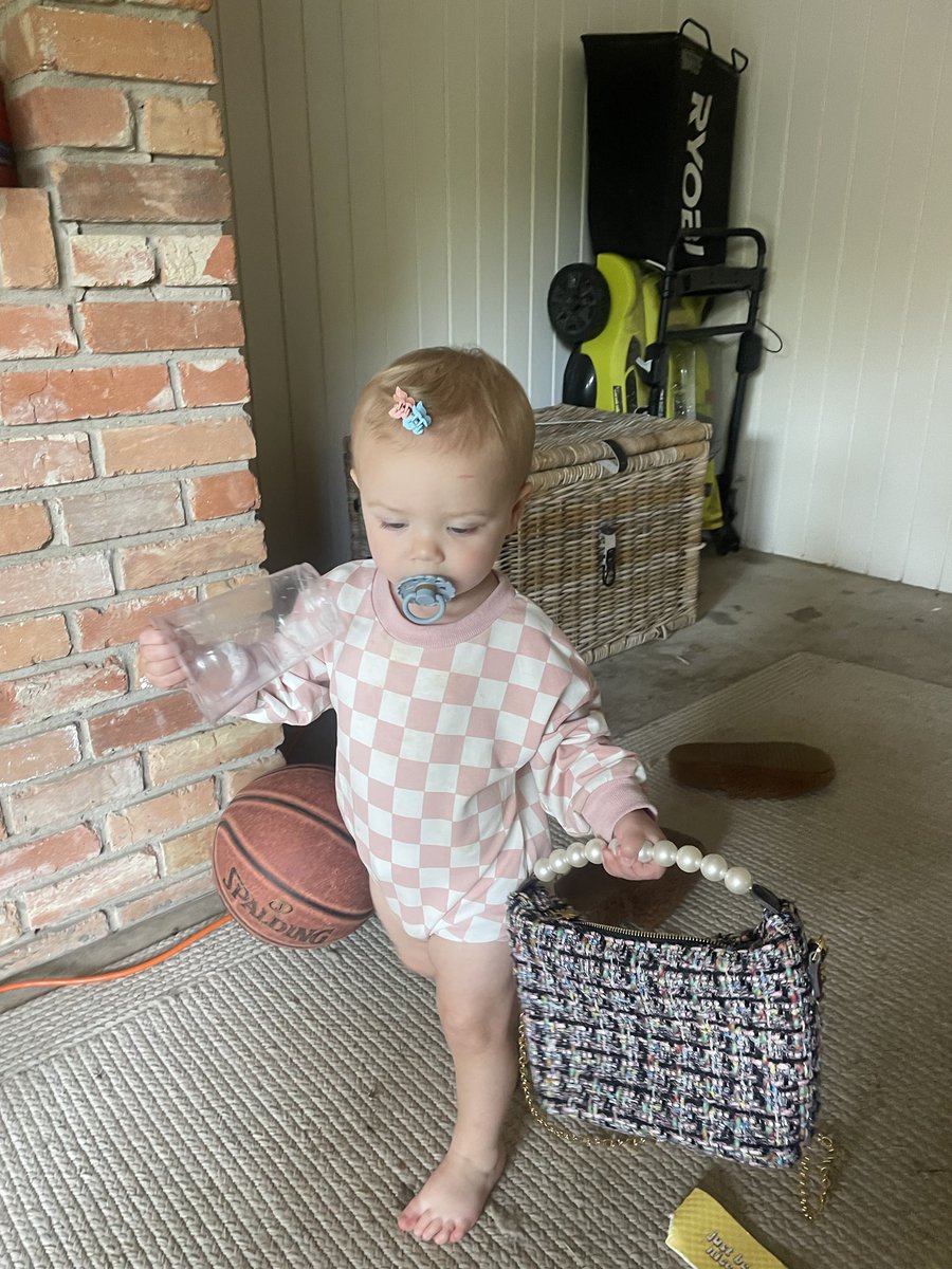 Granddaughter going shopping on Saturday morning!