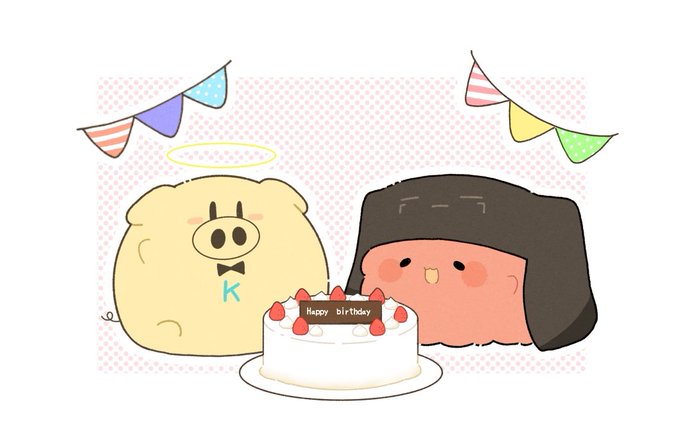 「バースデーケーキ 帽子」のTwitter画像/イラスト(新着)