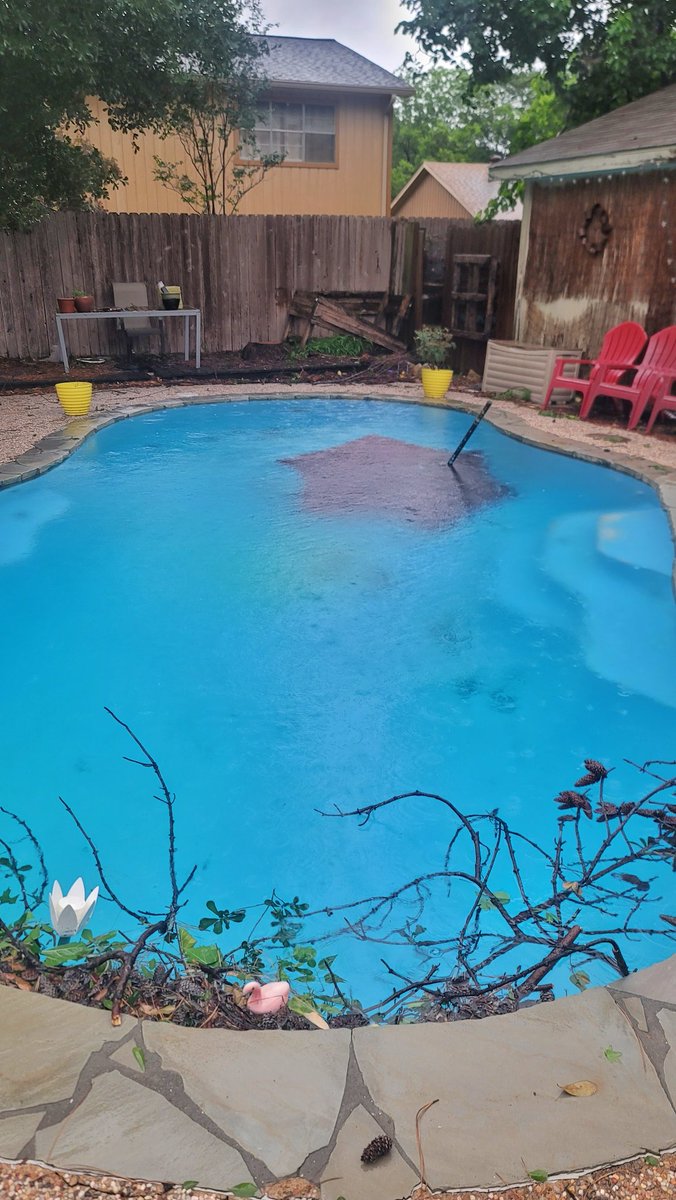 I hope Houston area peeps are safe & recovering from the MASSIVE storm on Thursday. I still don't have power. I also lost a large portion of my backyard fence, some gutters came down, & my pool collected all the table umbrellas & tree limbs! #actionadventuregenre #librarytwitter