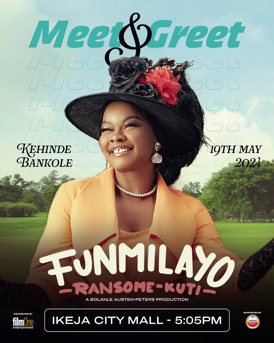 I’ll be watching Funmilayo Ransome Kuti with you at <a href="/SilverbCinemas/">Silverbird Cinemas</a> ICM Ikeja, tomorrow 5.05 pm.  See you there 😍