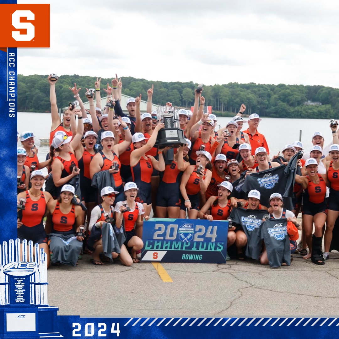 ACC CHAMPIONS 🏆 @CuseWRowing is taking home its 𝙛𝙞𝙧𝙨𝙩-𝙚𝙫𝙚𝙧 ACC Rowing Title! #AccomplishGreatness