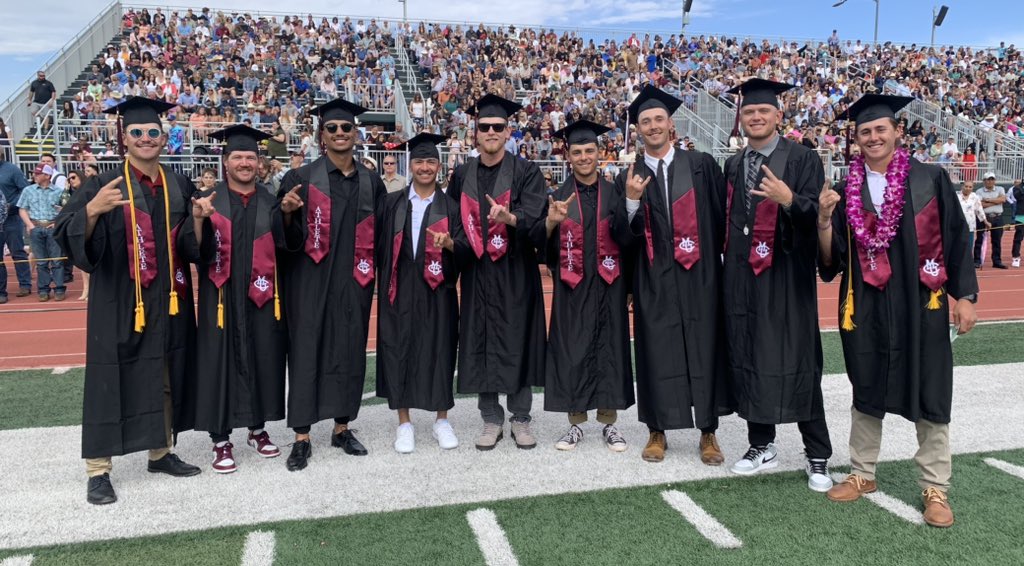 One of my favorite parts of graduation is seeing these STUDENT-athletes walk together, as teammates! #RumbleMavs @CMUMavsBaseball