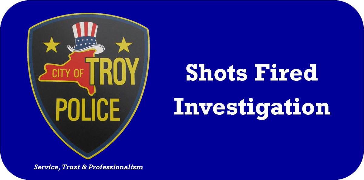 Troy PD patrols have responded to a report of shots fired in the area of 3rd Ave & 109th St. The suspect fled prior to police arrival, no victims are known to have been injured. There will be a police presence at the scene while we investigate.