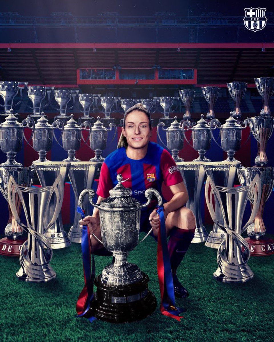 Tenía que ser ella. Alexia Putellas se convierte en la jugadora con más títulos en la historia del Barça.