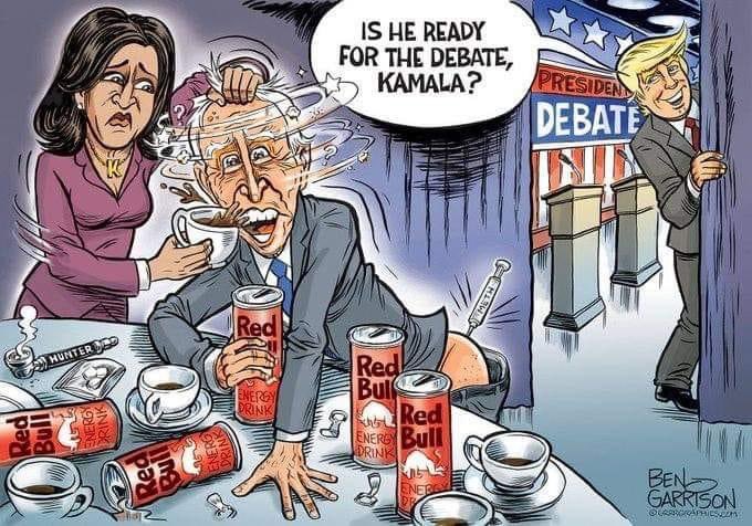 It’s going to take more than Red Bull to keep Biden going. He’s going to need a little bit of what’s in Hunter’s medicine cabinet.