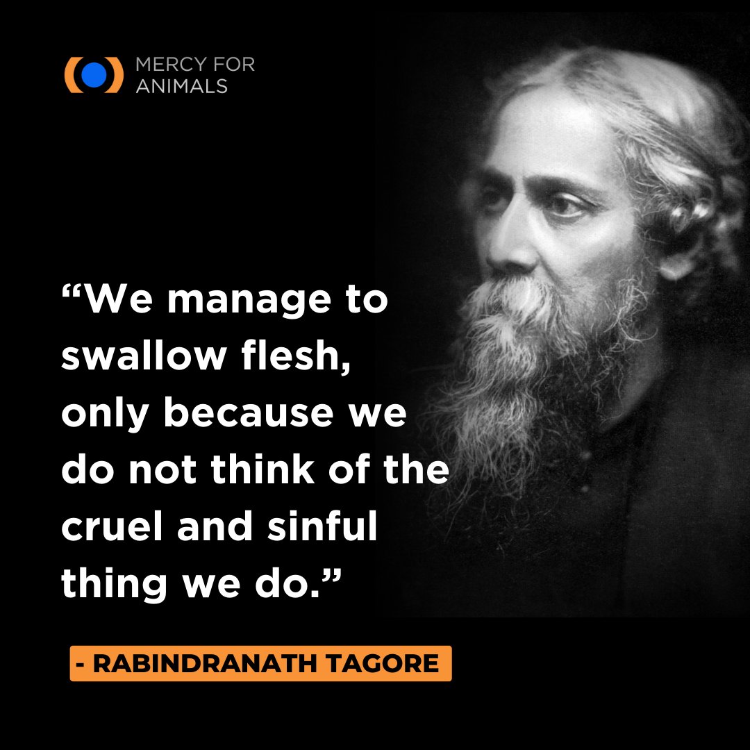 Tagore’s journey to vegetarianism was driven by compassion and a profound understanding of the interconnectedness of all life. Let’s reflect on his wisdom and choose kindness in our actions. #Vegetarianism #Compassion #RabindranathTagore