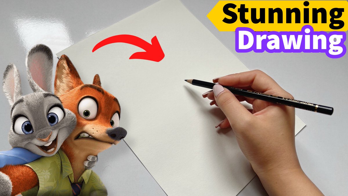 Drawing top 2 characters Zootopia‼️
😍😍😍😍😍
Video on my YouTube channel⤵️
🎥: youtu.be/phTt2M6St98?si…

#zootopia #Zootopia #Zootopia2 #Drawing #animation #Disney #youtube #art #Artist #painting #rabbit  #fox #NickWild #JudyHopps