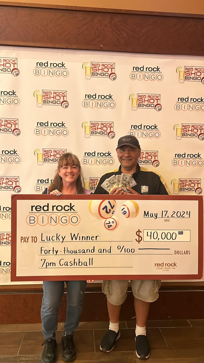 Congrats to the lucky 7pm cashball winner who hit the cashball for $40,000. Not pictured: the extra $100 they won for their pack pay.