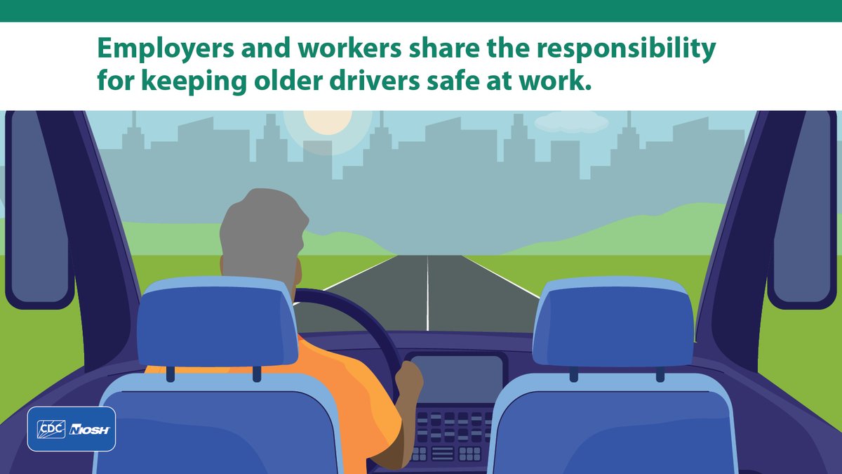 Workers 55 and older bring extensive skills and experience built over the course of a lifespan but have twice the risk of dying in a work-related crash. Consider the needs of older drivers when developing safety and health programs: bit.ly/4bF38cV #OlderAmericansMonth