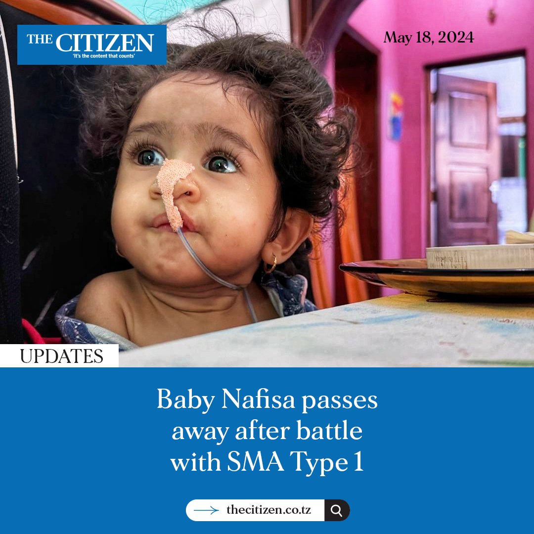 Nafisa, the daughter of Drs. Moiz and Sakina Adamji sadly passed away after a courageous battle with a genetic disorder

Nafisa was diagnosed with spinal muscular atrophy Type 1 (SMA Type 1), a genetic condition that affects motor neurons in the spinal cord and brainstem